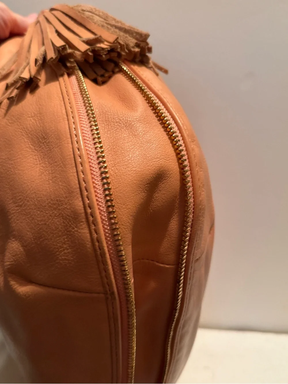 Rebecca Minkoff Bailey Hobo Shoulder Bag Purse in Biscut MSRP $425